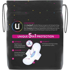 U By Kotex 5 in 1 Protection Ultrathins Super with Wings 12 pads