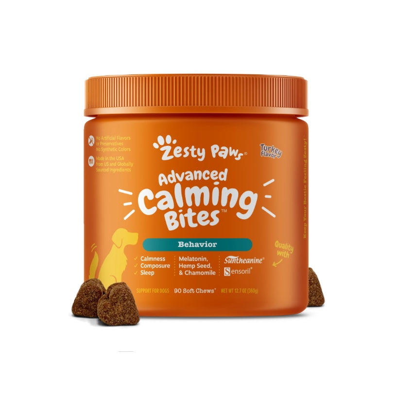 Zesty Paws Advanced Calming Bites Turkey Flavor 90ct