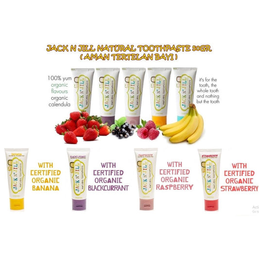 Jack N Jill Natural Flavored Kid’s Toothpaste 50g