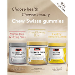 Swisse Beauty Collagen Glow 45 Gummies Natural Strawberry & Vanilla Flavour