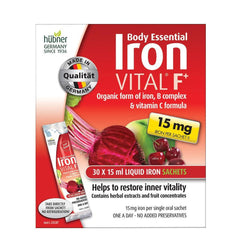 Hubner Body Essential Iron Vital F+ Liquid Sachets