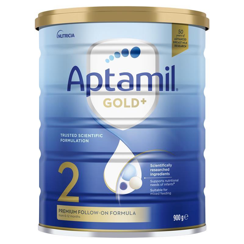 Aptamil Gold+ 2 Baby Follow-On Formula From 6-12 Months 900g