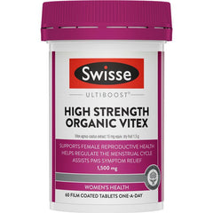 Swisse Ultiboost High Strength Organic Vitex 1500mg 60 Tablets