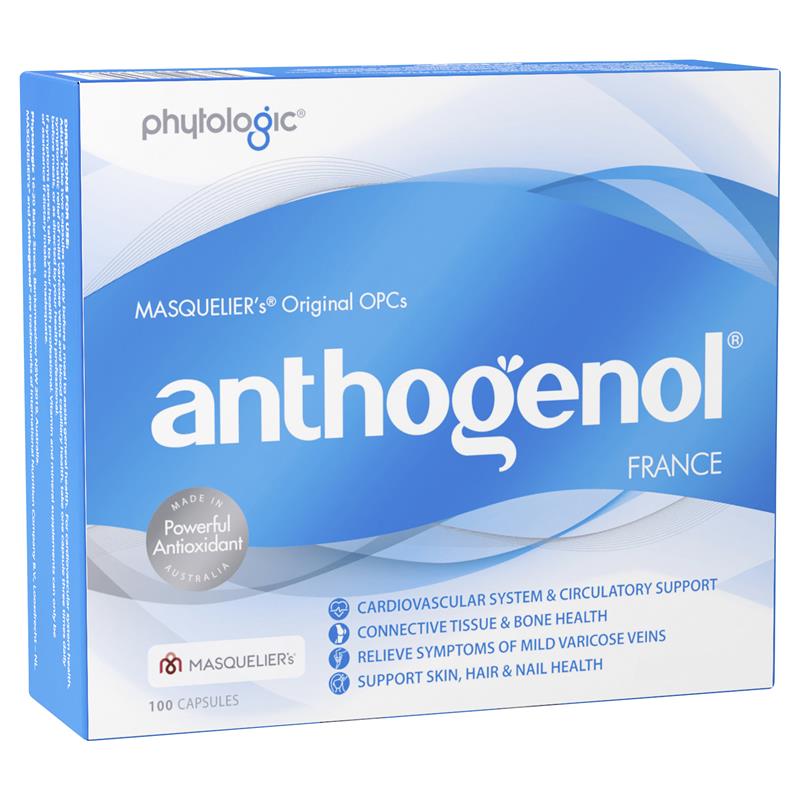 Phytologic Anthogenol France Powerful Antioxidant 100 Capsules