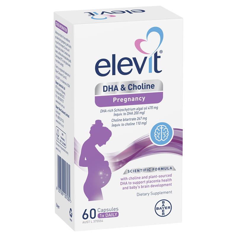 Elevit DHA + Choline Pregnancy 60 Capsules