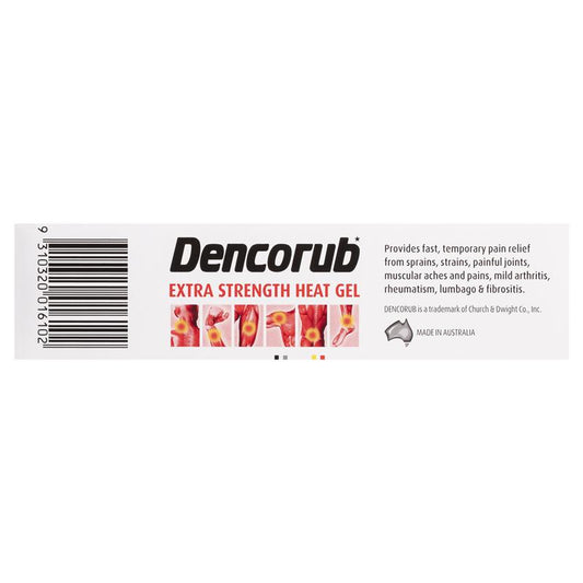 Dencorub Extra Strength Heat Gel Concentrated 100g