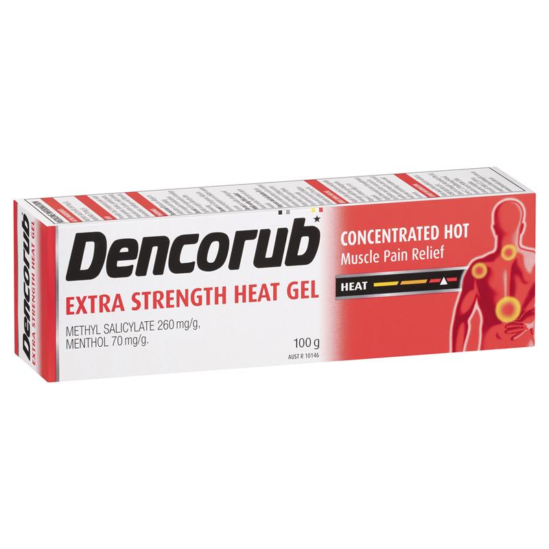 Dencorub Extra Strength Heat Gel Concentrated 100g