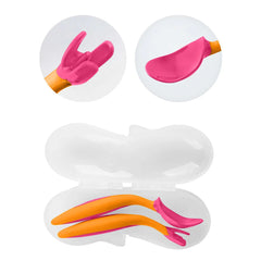 B.Box Toddler Baby Cutlery Set with Fork and Spoon 9+ months