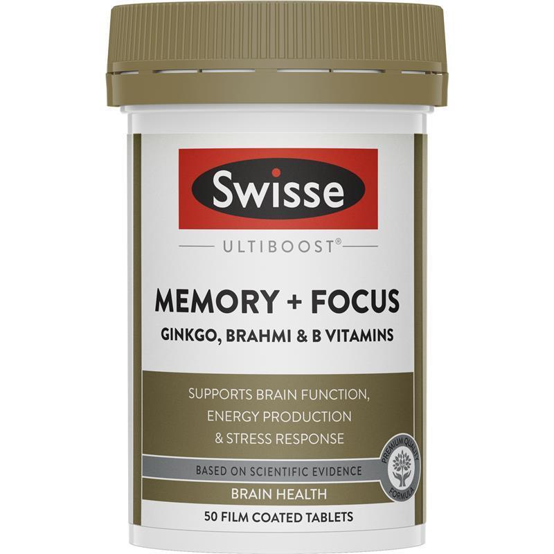 Swisse Ultiboost Memory Plus Focus 50 Tablets