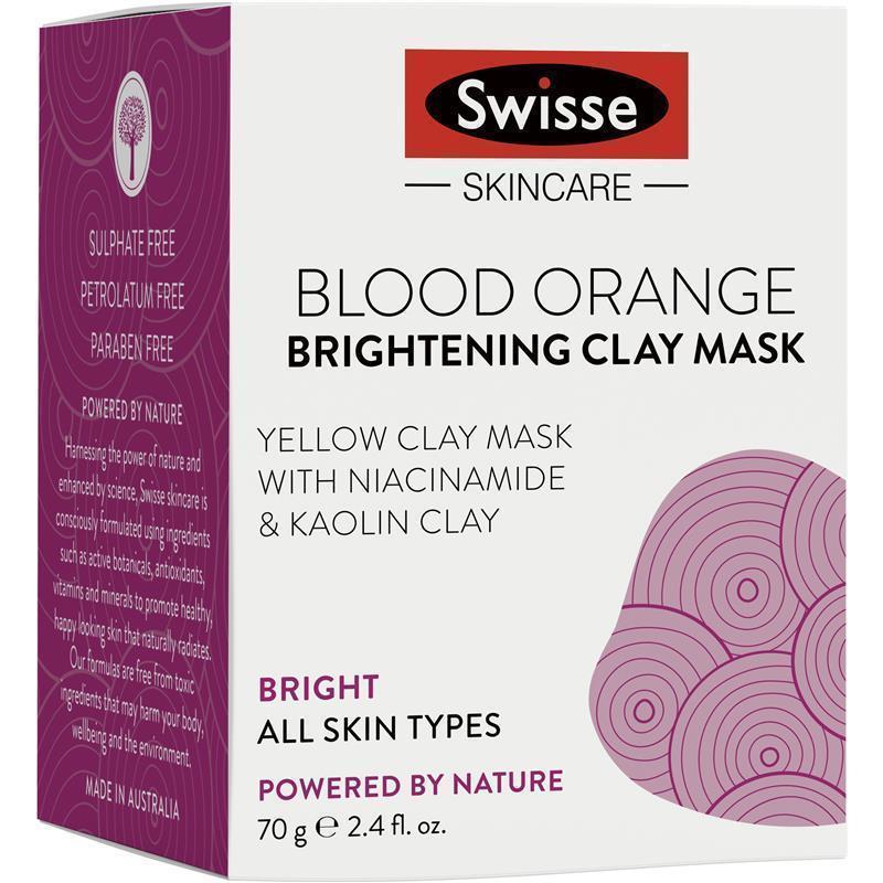 Swisse Skincare Blood Orange Brightening Clay Mask 70g