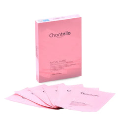 Chantelle Facial Mask, Intensive Brightening Sheet Mask Pack, 7 Pieces