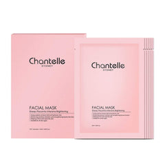 Chantelle Facial Mask, Intensive Brightening Sheet Mask Pack, 7 Pieces