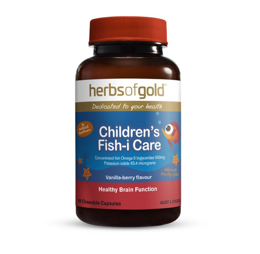 Children's Fish-i Care 60 Chewable Caps Herbs of Gold