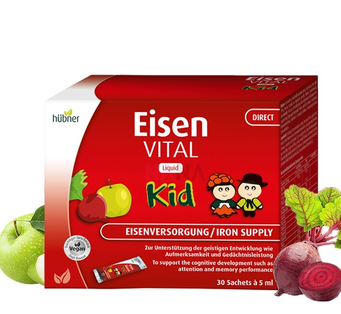 Hubner Eisen Vital Liquid For Kids 30 sachet's