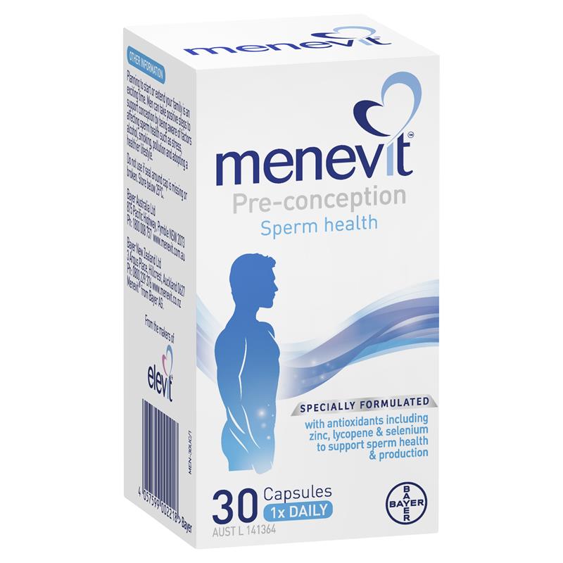 Menevit Pre-Conception Sperm Health Capsules 30 Pack