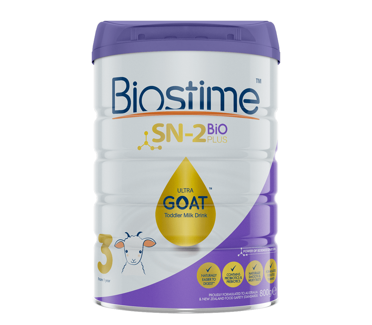 Biostime Sn-2 Bio Plus Ultra 幼儿山羊奶饮料 3 阶段 800g