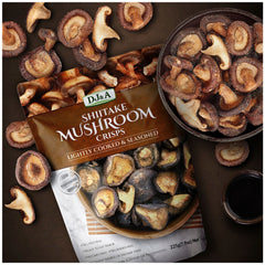 Shiitake Mushroom Crisps - Lightly Cooked and Seasoned 225g