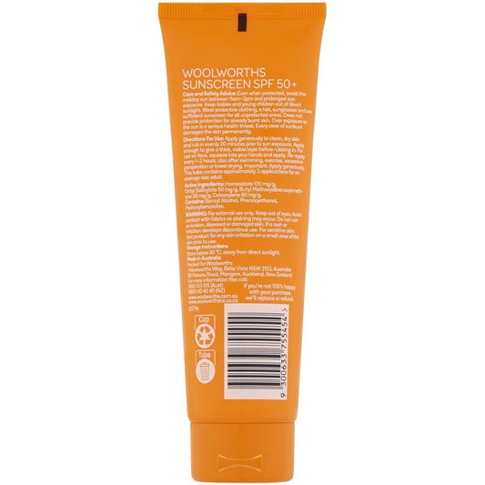 Woolworths Sunscreen Everyday Tube Spf 50+ 100ml