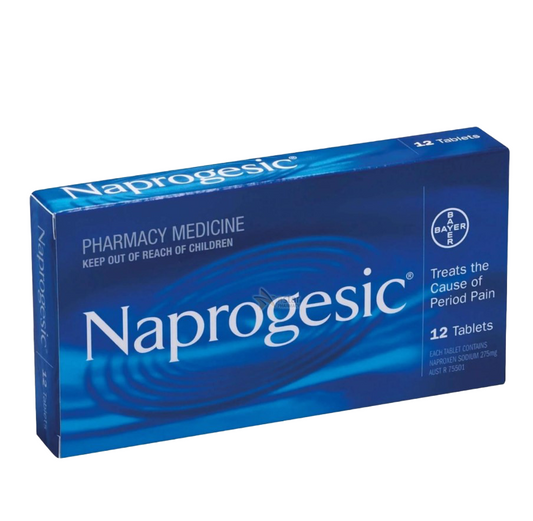 Naprogesic 经期止痛片，24 片装。