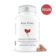 Unichi Rosa Prima Rosehip Extract 1500mg Complex 60 Vegan Capsules