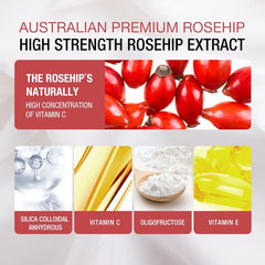 Unichi Rosa Prima Rosehip Extract 1500mg Complex 60 Vegan Capsules