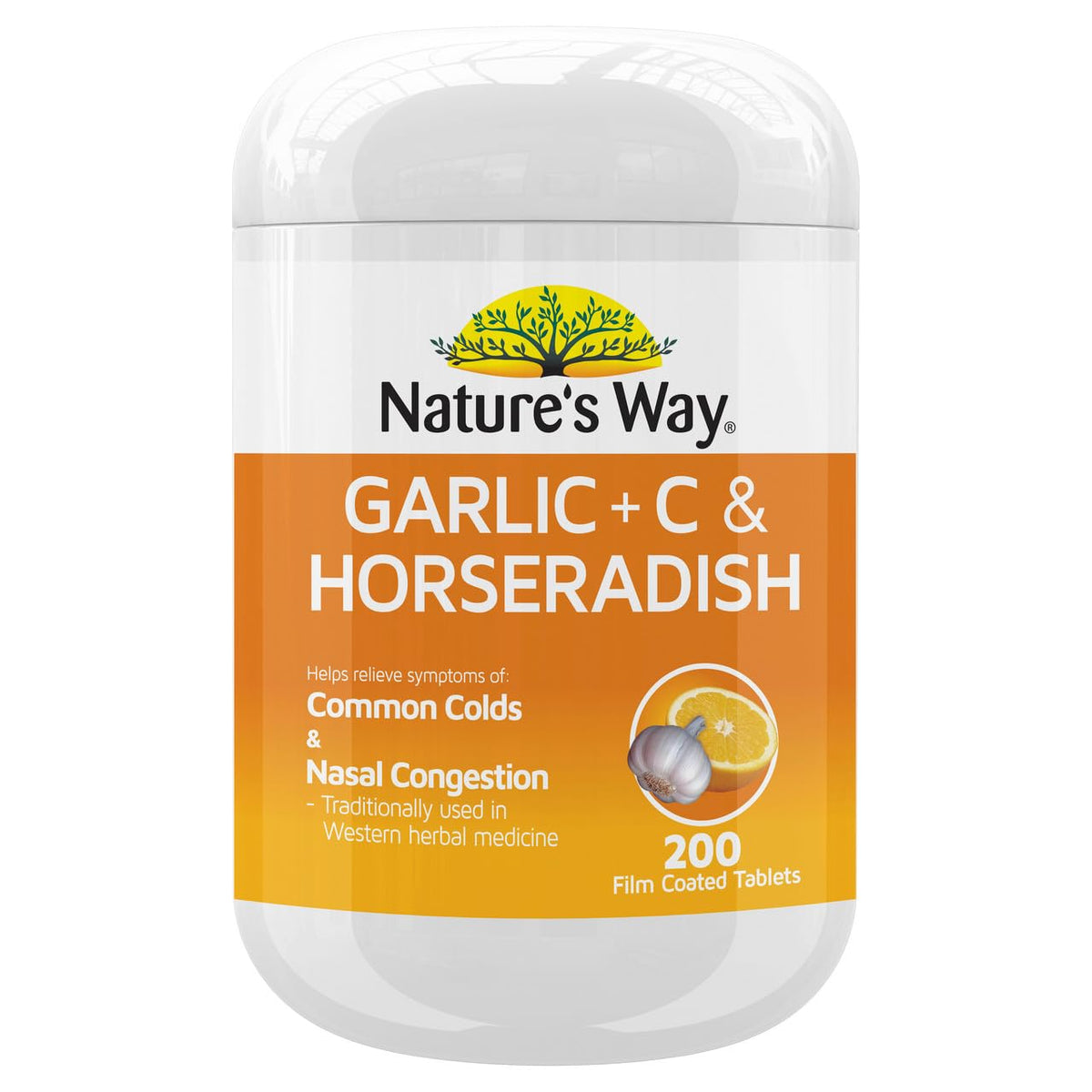 Nature‘s Way Garlic + Vitamin C & Horseradish 200 tablets