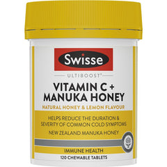 Swisse Ultiboost Vitamin C + Manuka Honey 120 Tablets