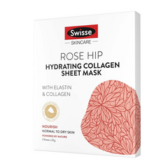 Swisse Rosehip Hydrating Collagen Sheet Mask 23g X 5