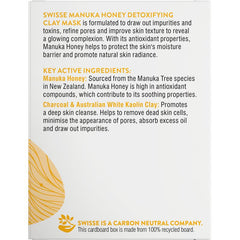 Swisse Skincare Manuka Honey Detoxifying Facial Clay Mask 70g