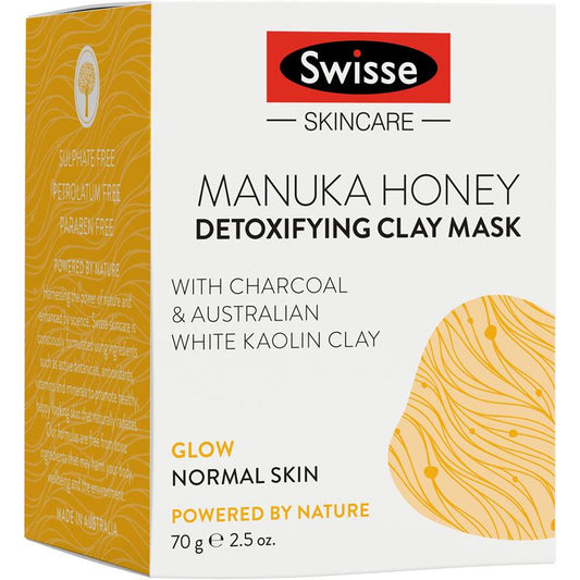 Swisse Skincare 麦卢卡蜂蜜排毒面部粘土面膜 70g