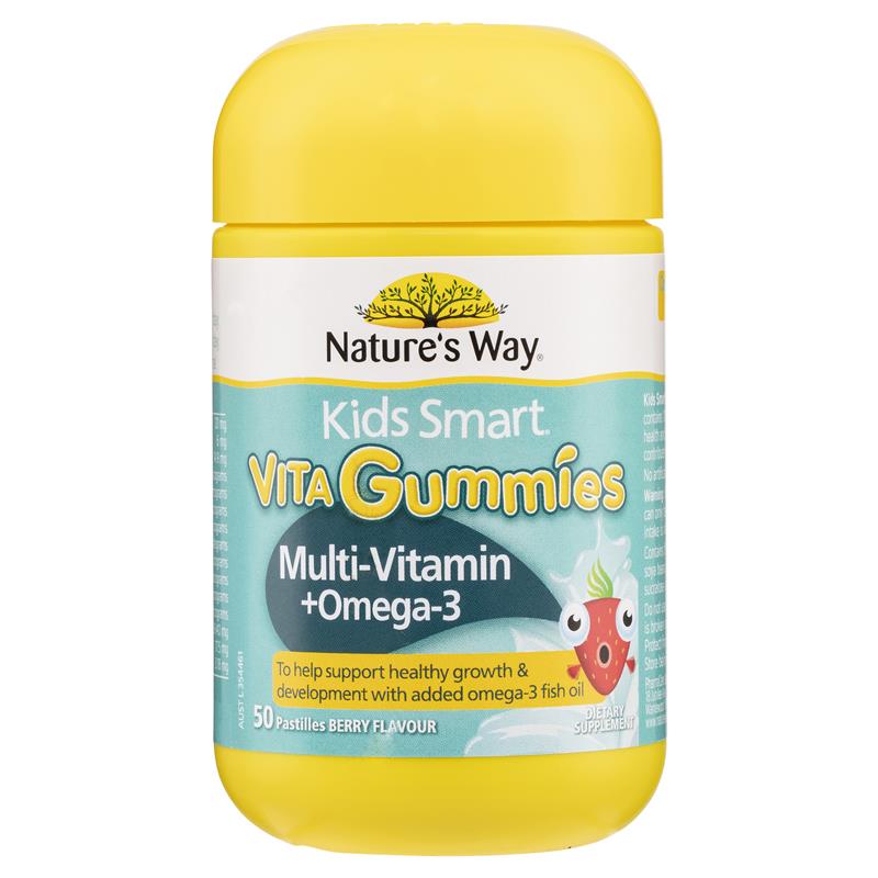 Nature's Way KS Vita Gummies Multi-Vitamin +Omega 3 50's