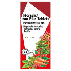 New Floradix Iron Plus tablets 84 tablets