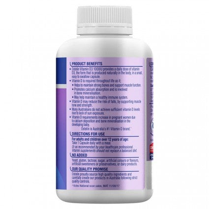 Ostelin Vitamin D3 1000IU - Maintains Bone and Muscle Strength 300caps