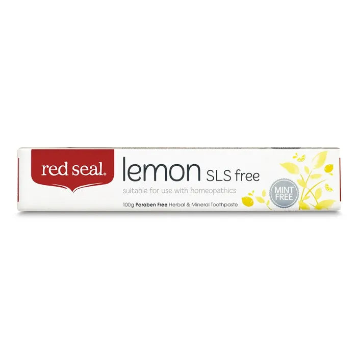 Red Seal Toothpaste Lemon Sodium Lauryl Sulphate Free 100g