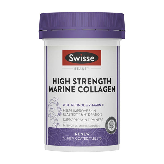 Swisse Beauty 高强度海洋胶原蛋白 60 片薄膜包衣片