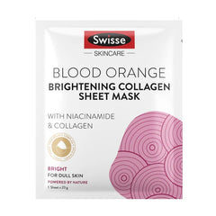 Swisse Blood Orange Brightening Collagen Sheet Mask