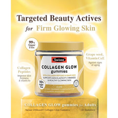 Swisse Beauty Collagen Glow 45 Gummies Natural Strawberry & Vanilla Flavour