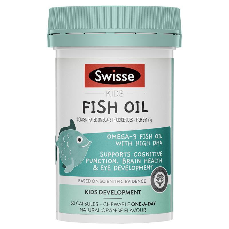 Swisse 儿童鱼油 Omega-3 DHA 60 粒胶囊