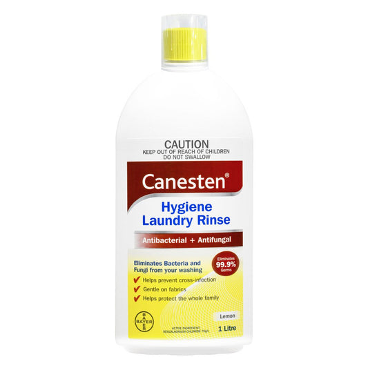 Canesten Antibacterial and Antifungal Hygiene Laundry Rinse Lemon 1Litre