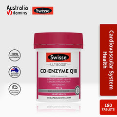 Swisse Ultiboost 辅酶 Q10 150 毫克心脏健康 180 粒胶囊