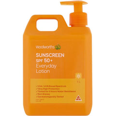 Woolworths Every Day Sunscreen Spf 50+ 1l