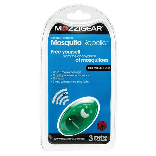 Mozzigear portable ultrasonic mosquito repeller 3 metre coverage