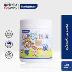 Maxigenes Chewable Milk With Blueberry 150 Tablets