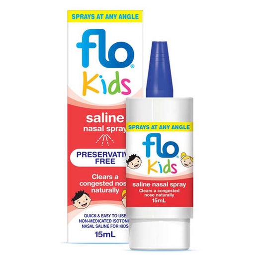 Flo Kids 盐水鼻腔喷雾剂 适合所有年龄段 鼻腔护理 15ml