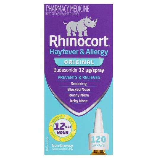 Rhinocort Original 抗花粉热抗组胺及过敏鼻喷雾剂 120 喷