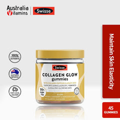 Swisse Beauty Collagen Glow 45 Gummies Natural Strawberry & Vanilla Flavour