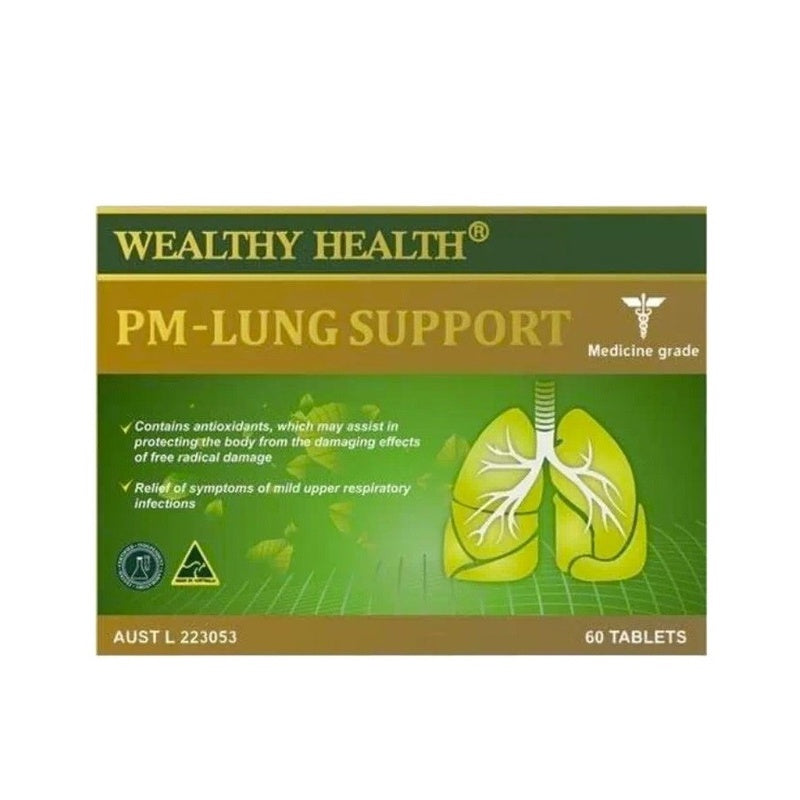 Wealthy Health-PM Lung Support 60 Tablets