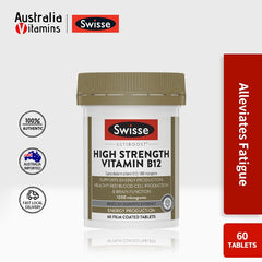 Swisse Ultiboost High Strength Vitamin B12 For Energy Production Support 60 Tabs