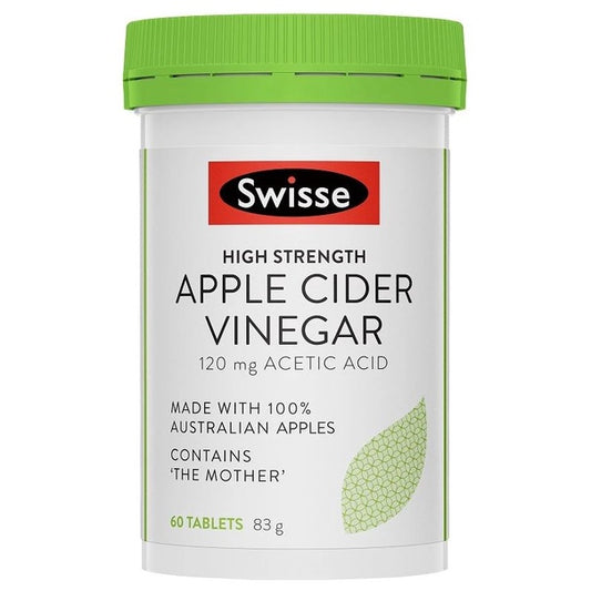 Swisse High Strength Apple Cider Vinegar The Mother  120mg 60 Tablet