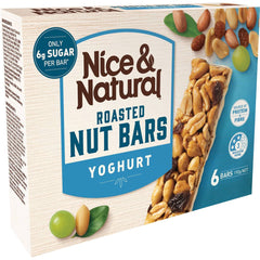 Nice and Natural Roasted Nut Bars Yoghurt 6 Bars 192g.